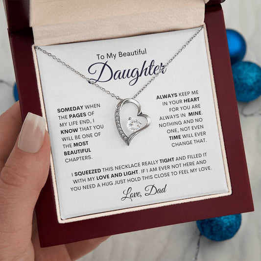 To My Beautiful Daughter | Most Beautiful Chapter | Forever Love  Necklace | from Dad