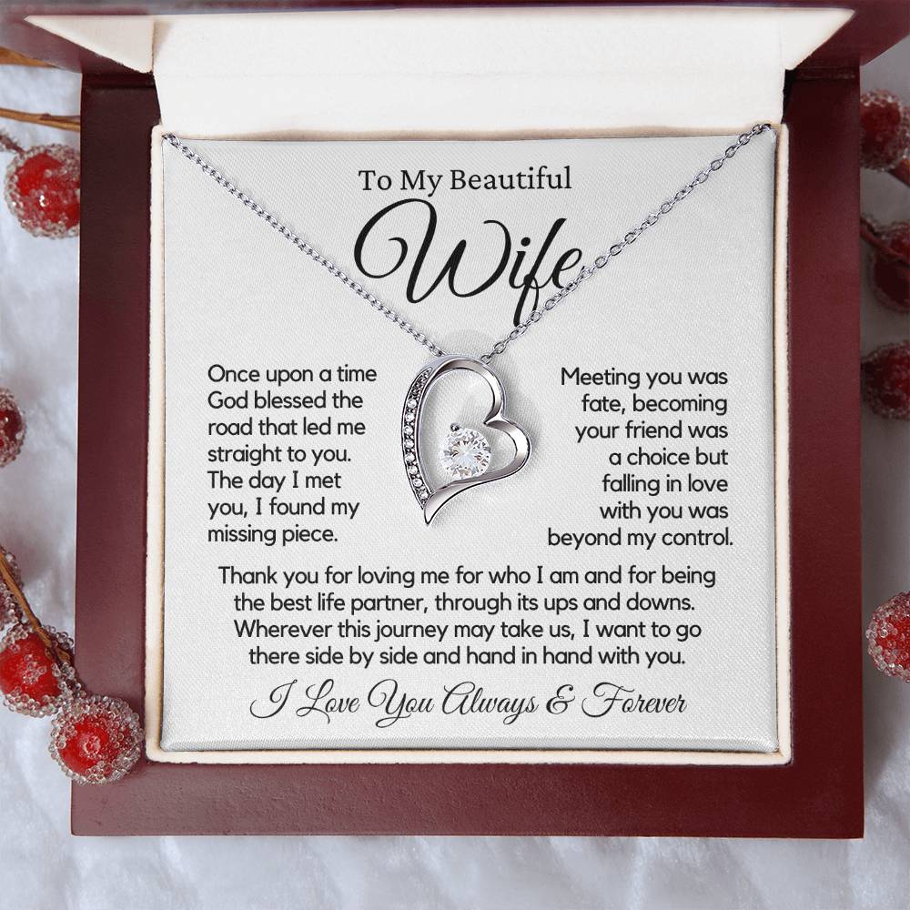 To My Wife | Missing Piece | Forever Love Necklace