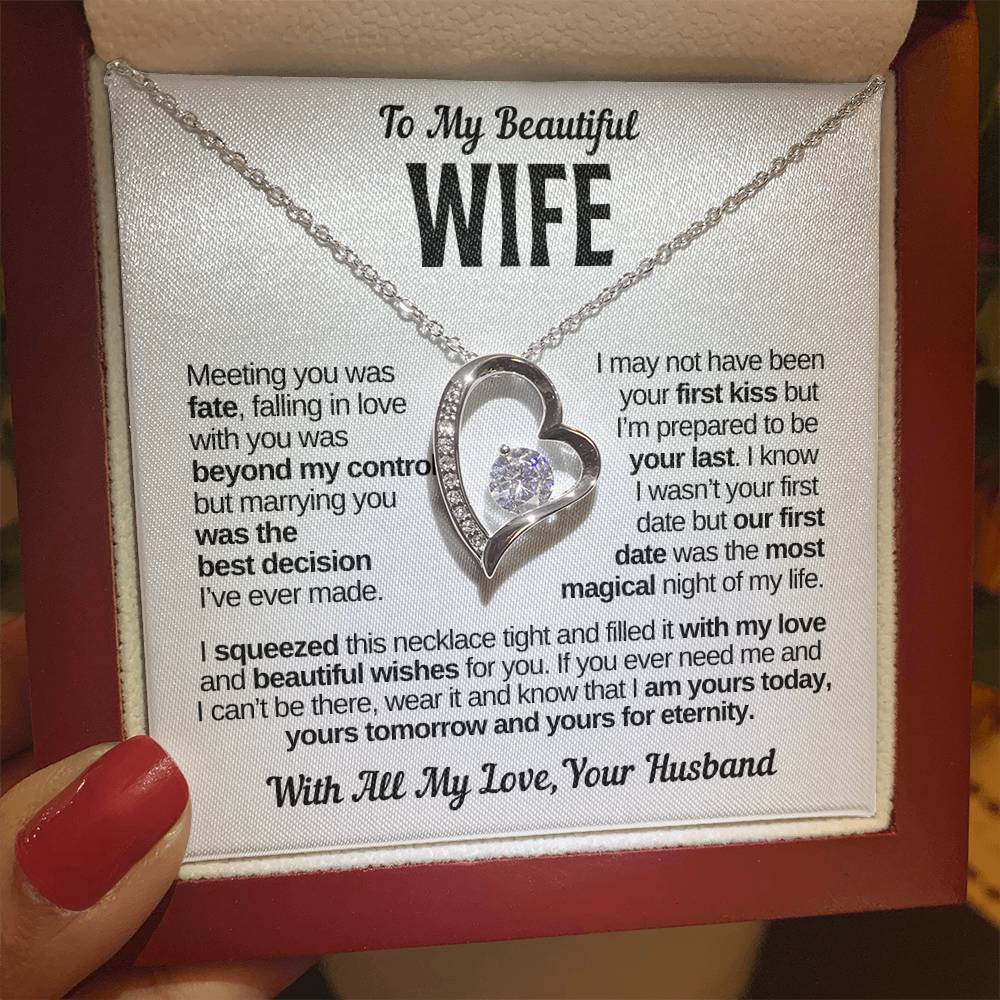 To My Beautiful Wife | Best Decision | Forever Love Necklace