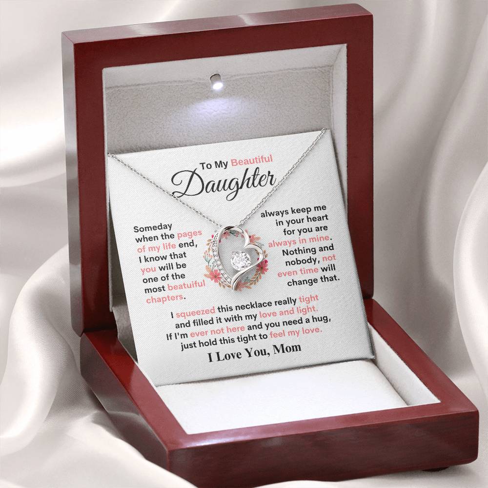 To My Daughter | Beautiful Chapters | Forever Love Necklace - JENACDirect