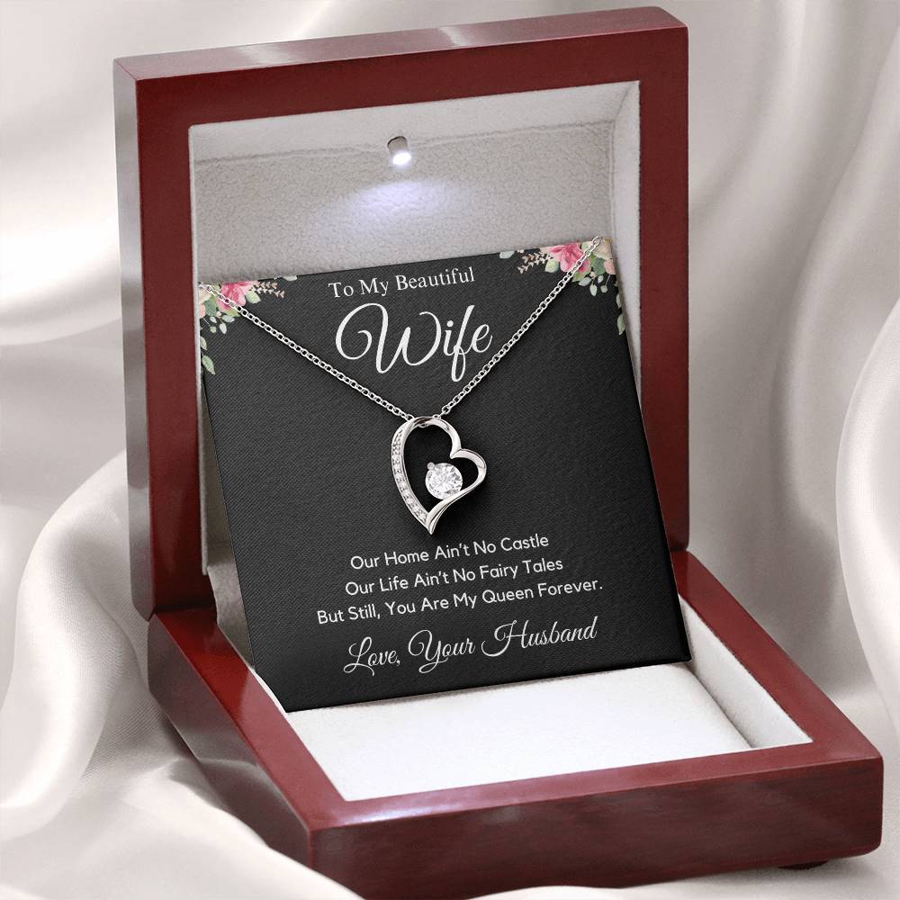 My Beautiful Wife | You Are My Queen | Forever Love Necklace