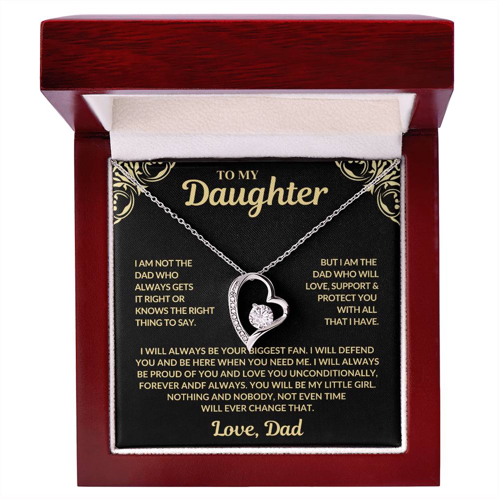 To My Daughter - Love You Unconditionally - Forever Love Necklace