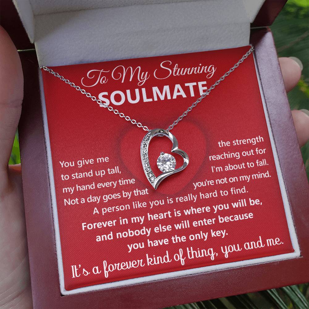 To My Stunning Soulmate | In My Heart | Forever Love Necklace