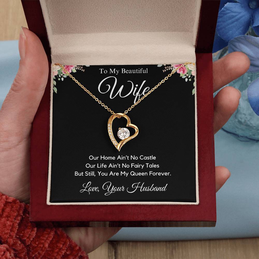 My Beautiful Wife | You Are My Queen | Forever Love Necklace