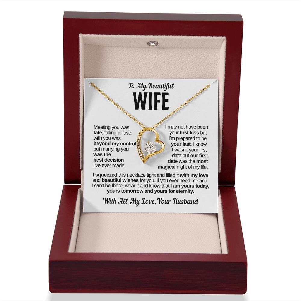 To My Beautiful Wife | Best Decision | Forever Love Necklace