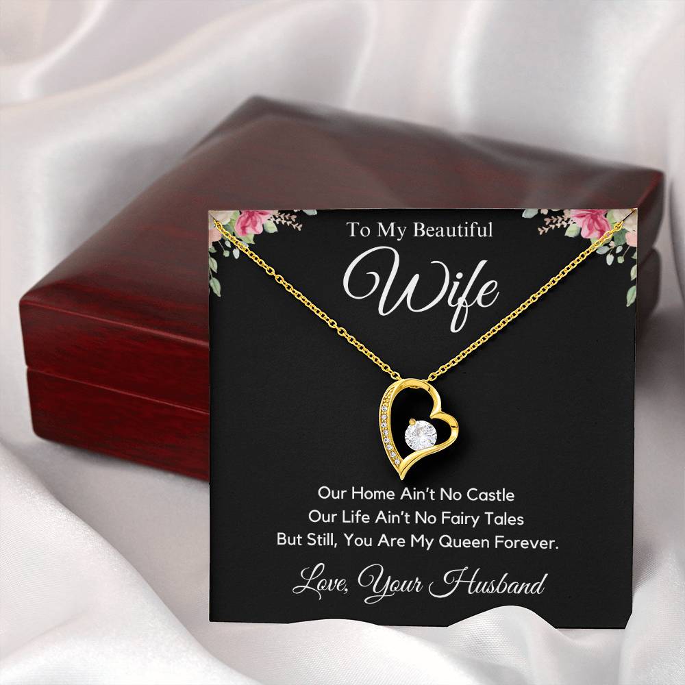 My Beautiful Wife | You Are My Queen | Forever Love Necklace