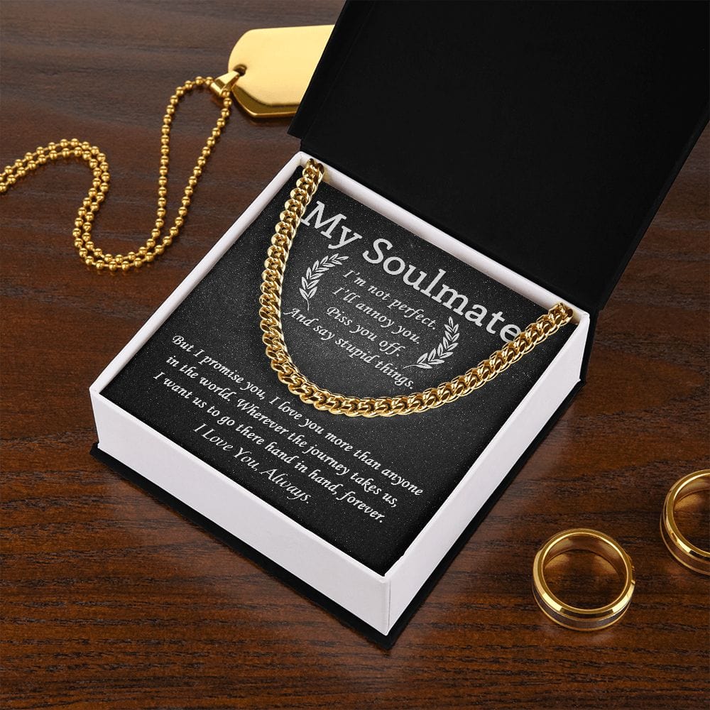 My Soulmate | I Love You Always | Cuban Link Chain - JENACDirect