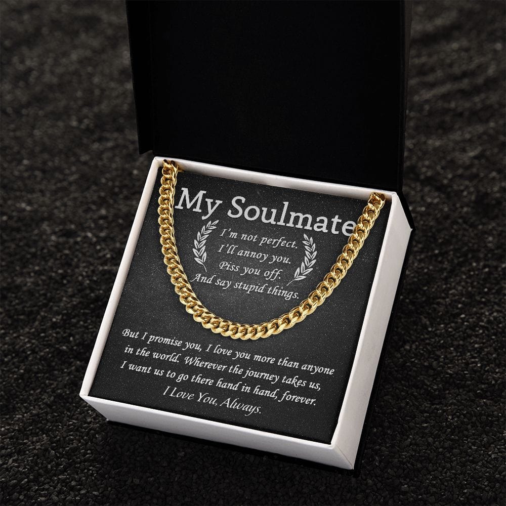 My Soulmate | I Love You Always | Cuban Link Chain - JENACDirect