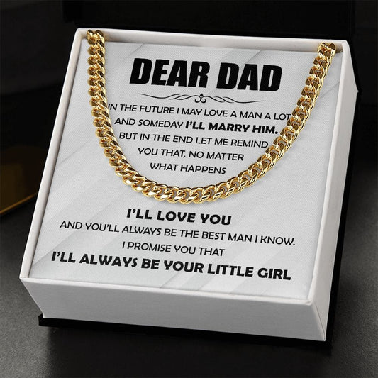 Dear Dad | Best Man I Know | Cuban Link Chain - JENACDirect