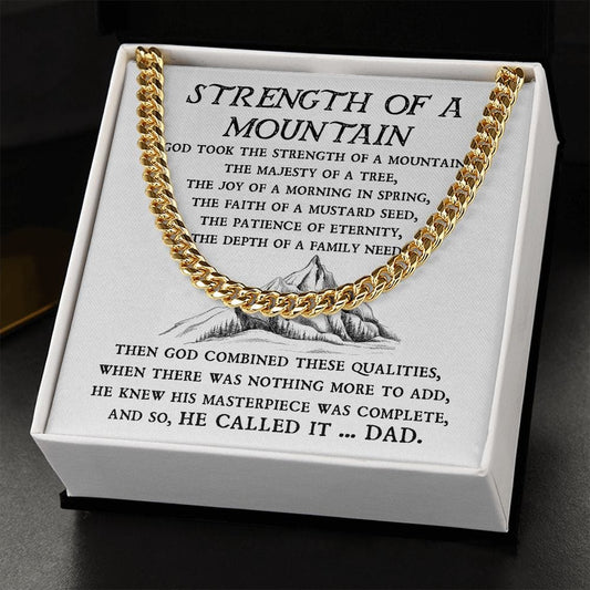 Strength of A Mountain | Cuban Link Chain - JENACDirect