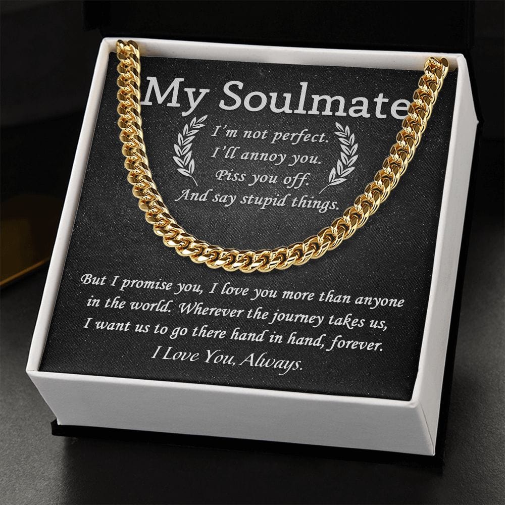 My Soulmate | I Love You Always | Cuban Link Chain - JENACDirect