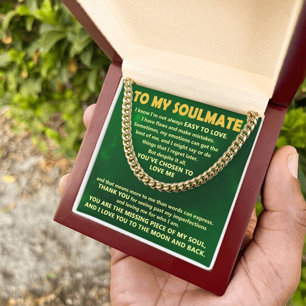 To My Soulmate | Chosen To Love | Cuban Necklace