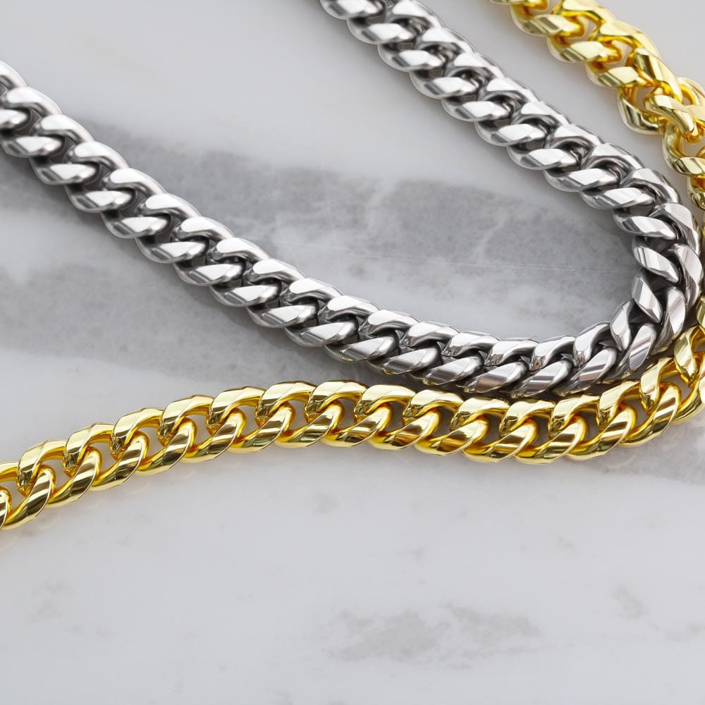 To My Daddy | You Mean the World to Me | Cuban Link Chain - JENACDirect