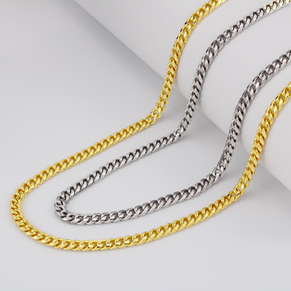 To My Dad | The Best Father in the World | Cuban Link Chain - JENACDirect