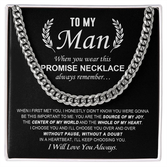 To My Man | Promise Necklace