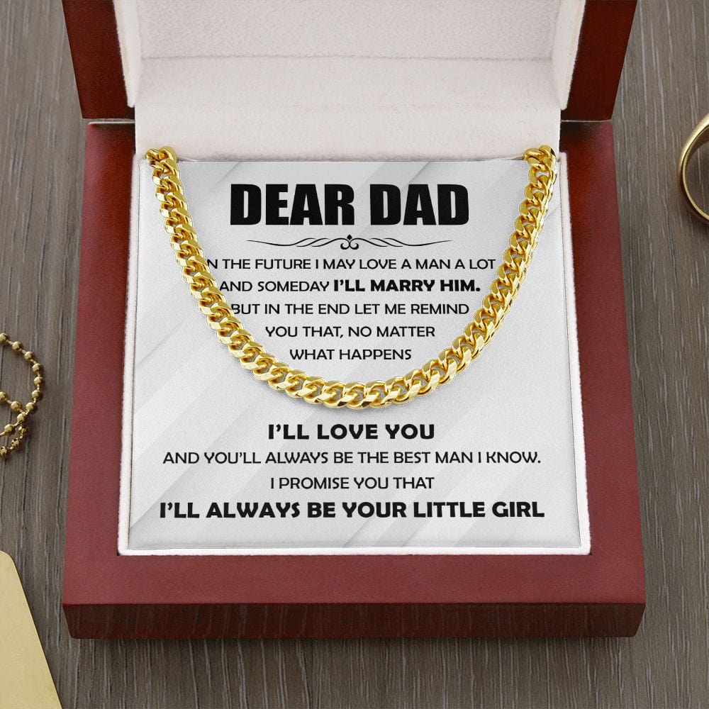 Dear Dad | Best Man I Know | Cuban Link Chain - JENACDirect