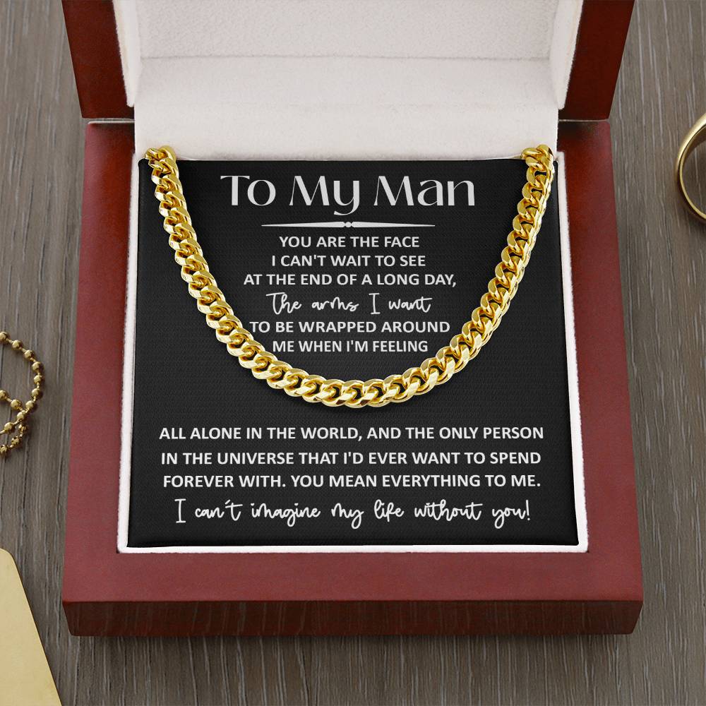 To My Man | Mean Everything | Cuban Link Chain