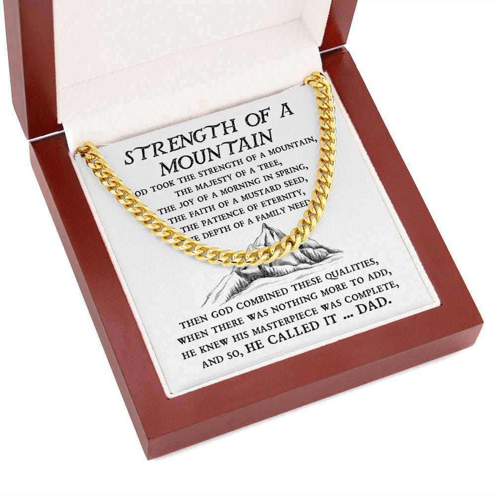 Strength of A Mountain | Cuban Link Chain - JENACDirect