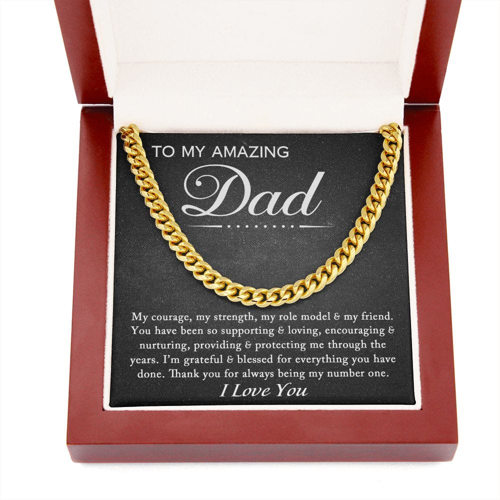 To My Amazing Dad | Cuban Link Chain - JENACDirect