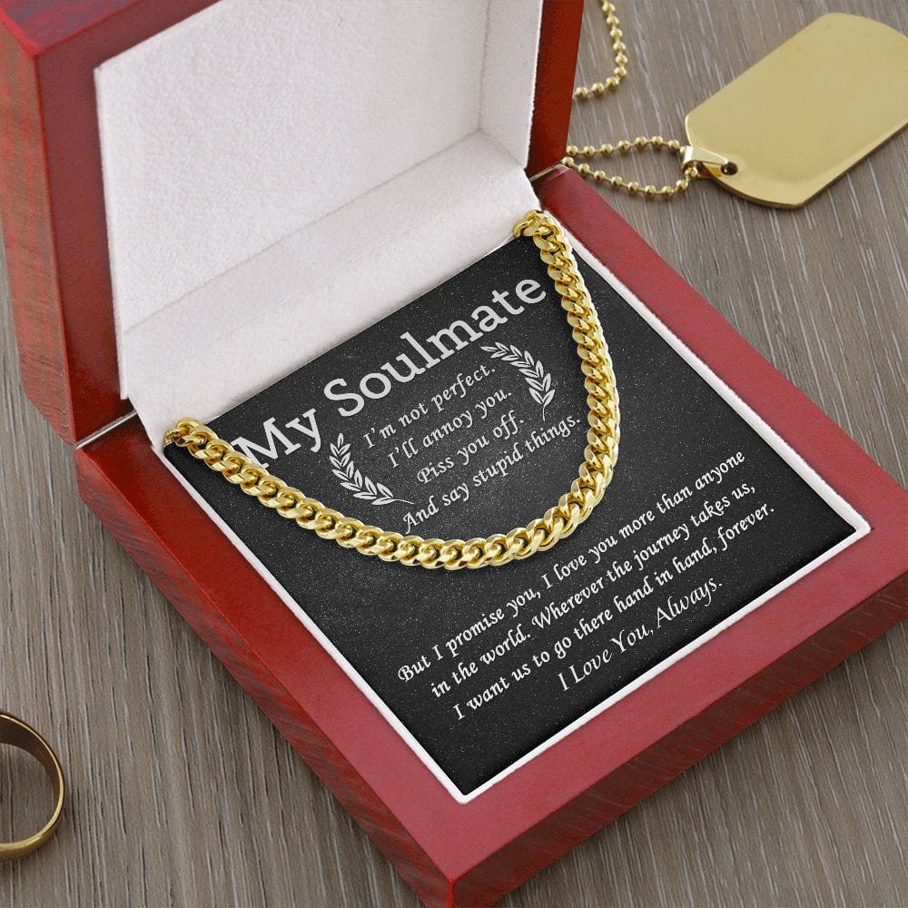 My Soulmate | I Love You Always | Cuban Link Chain - JENACDirect