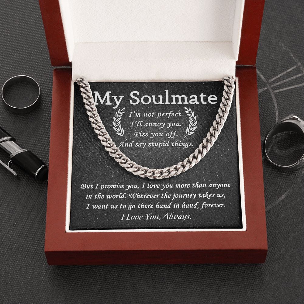 My Soulmate | I Love You Always | Cuban Link Chain - JENACDirect