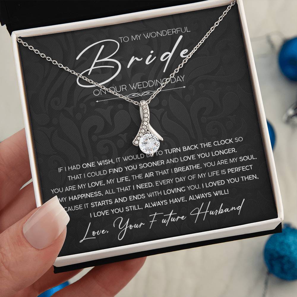 To My Wonderful Bride | Alluring Beauty Necklace - JENACDirect