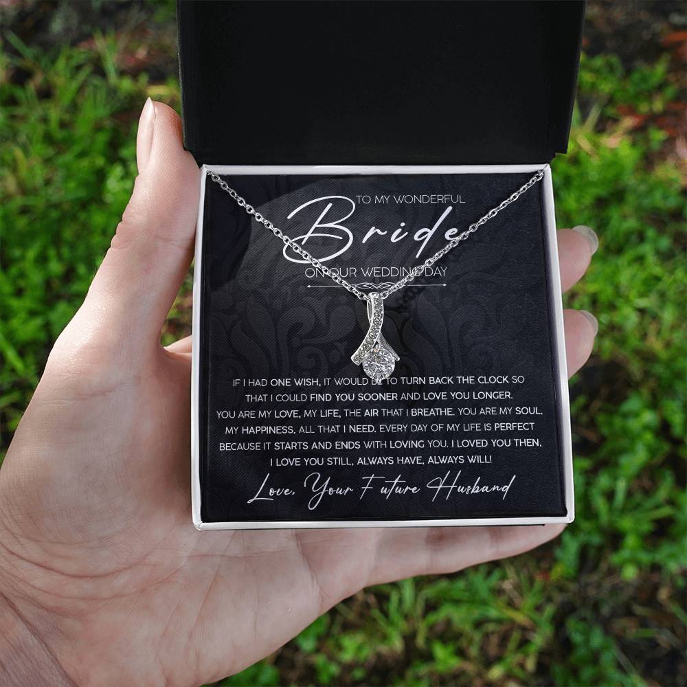 To My Wonderful Bride | Alluring Beauty Necklace - JENACDirect