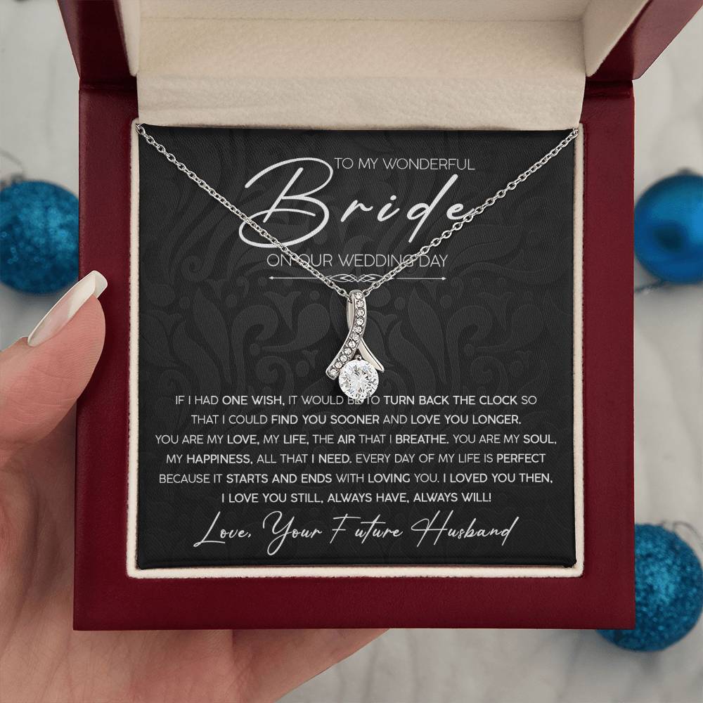 To My Wonderful Bride | Alluring Beauty Necklace - JENACDirect