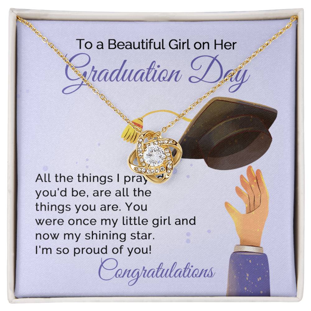 To A Beautiful Girl on Her Graduation Day | Love Knot Necklace