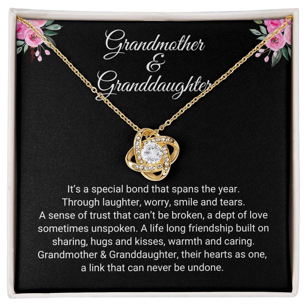 Grandmother & Granddaughter | Special Bond | Love Knot Necklace