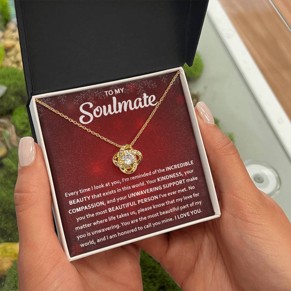 To My Soulmate | Beautiful Part | Love Knot Necklace