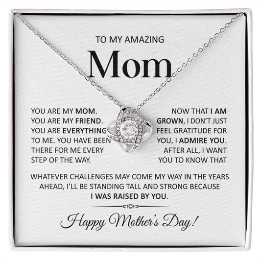 To My Amazing Mom | Happy Mother's Day | Love Knot Necklace - JENACDirect