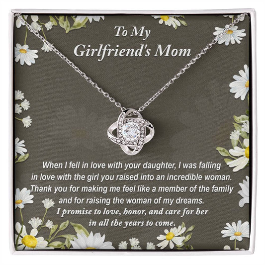 To My Girlfriend's Mom | Incredible Woman | Love Knot Necklace