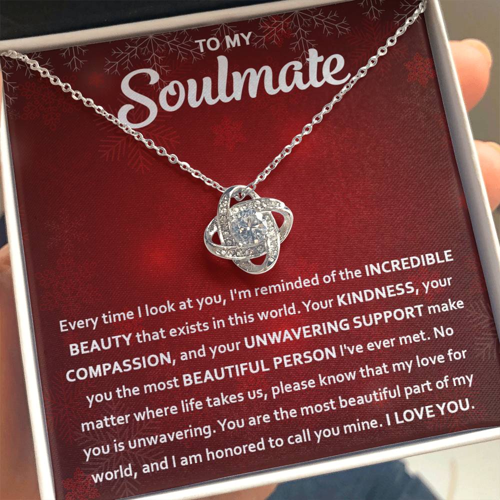 To My Soulmate | Beautiful Part | Love Knot Necklace