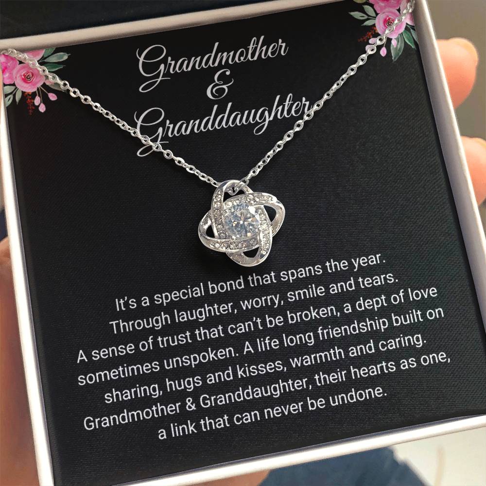 Grandmother & Granddaughter | Special Bond | Love Knot Necklace