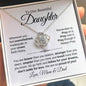 To Our Beautiful Daughter | Proud Of You | Love Knot Necklace - Love From Mom & Dad