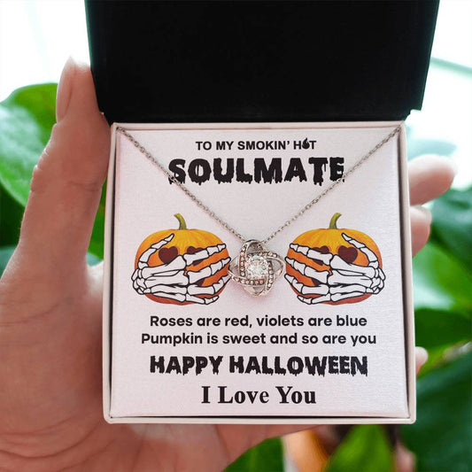 To My Smoking Hot Soulmate - Sweet Pumpkin - Love Knot Necklace - JENACDirect