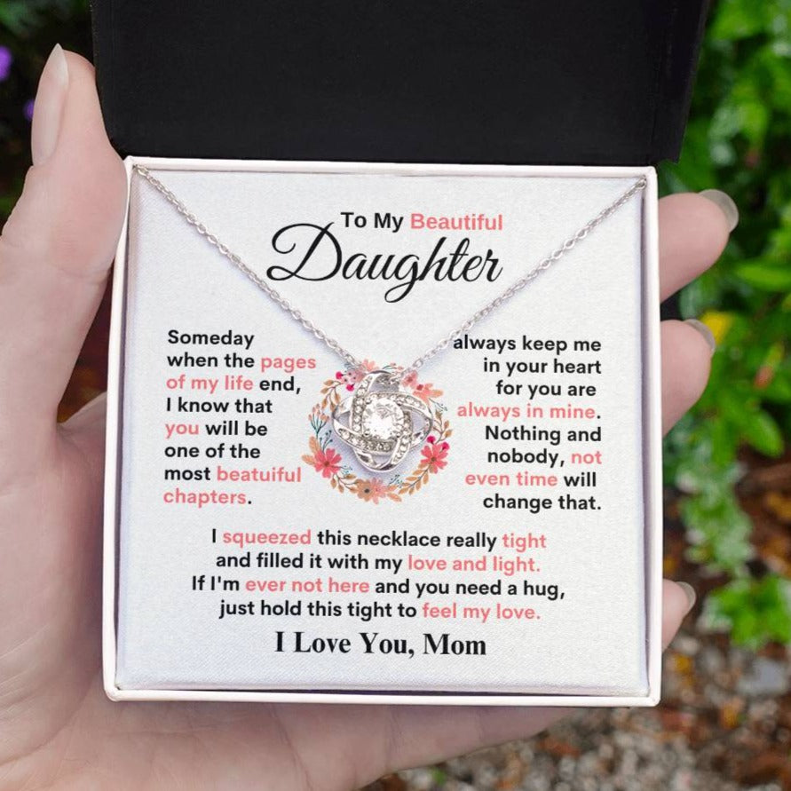 To My Beautiful Daughter | Beautiful Chapters | Love Knot Necklace - JENACDirect