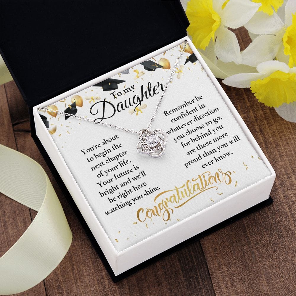 To My Daughter | Congratulations | Love Knot Necklace - JENACDirect