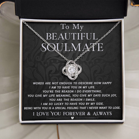 To My Beautiful Soulmate | Love Knot Necklace - JENACDirect