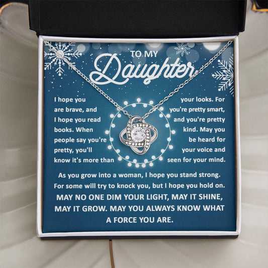 To My Daughter | May You Know | Love Knot Necklace