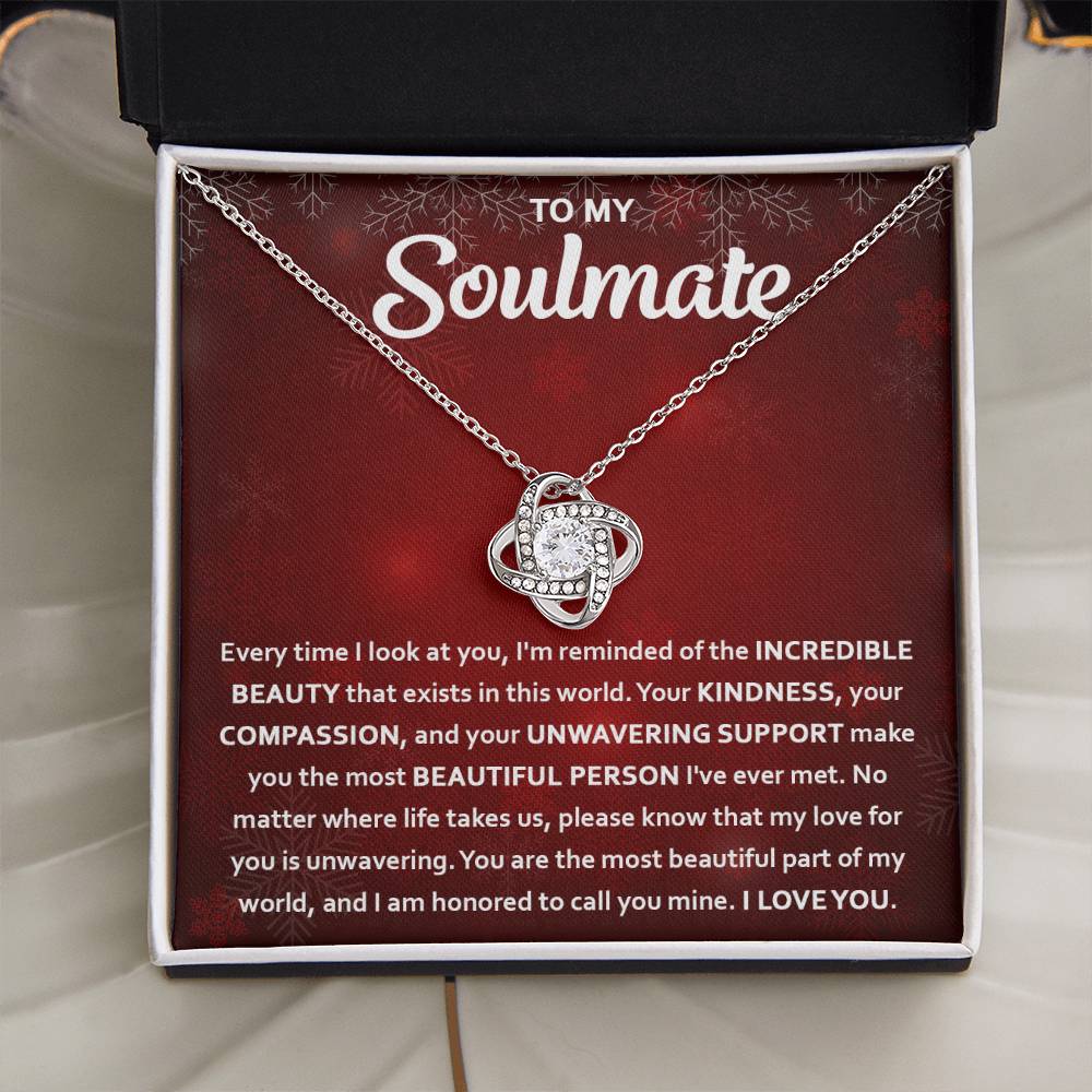 To My Soulmate | Beautiful Part | Love Knot Necklace