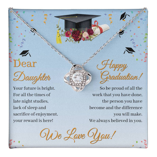 Daughter, Happy Graduation | Love Knot Necklace