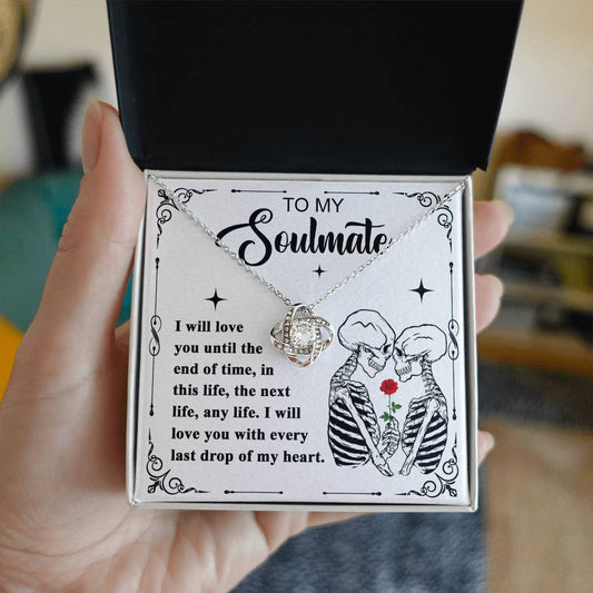 To My Soulmate | End of Time | Love Knot Necklace - JENACDirect