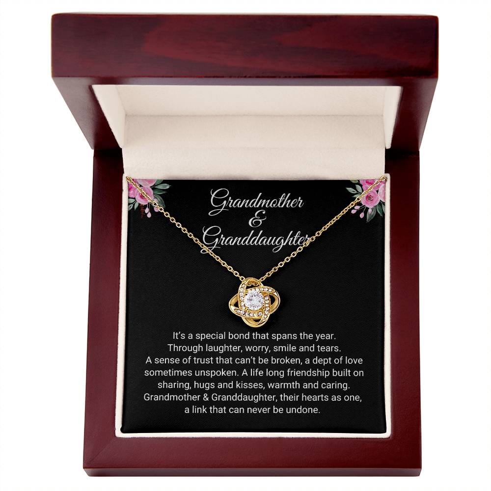 Grandmother & Granddaughter | Special Bond | Love Knot Necklace