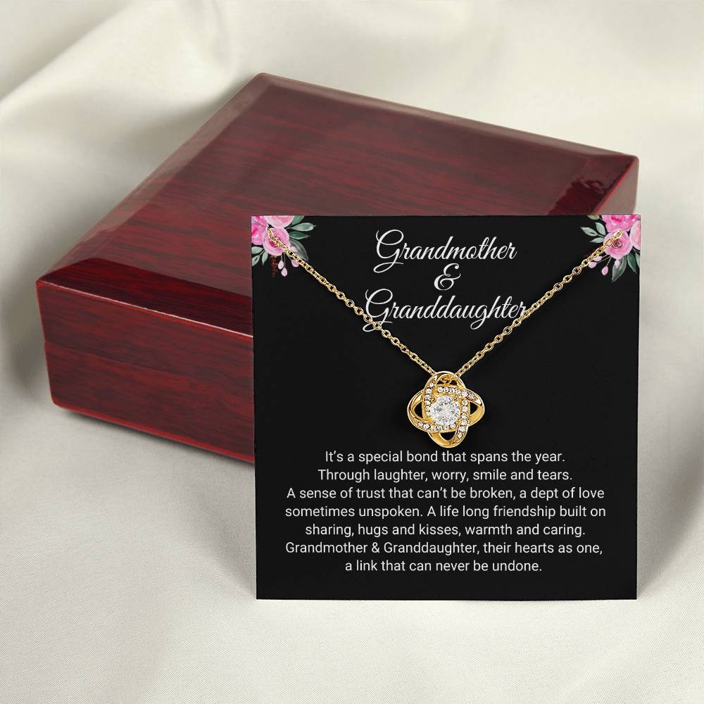 Grandmother & Granddaughter | Special Bond | Love Knot Necklace