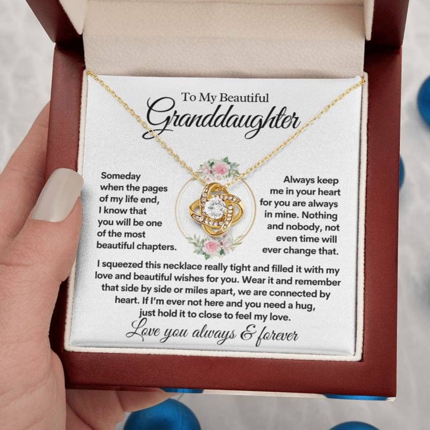 To My Beautiful Granddaughter | Most Beautiful Chapter | Love Knot  Necklace | Gift from Grandparent