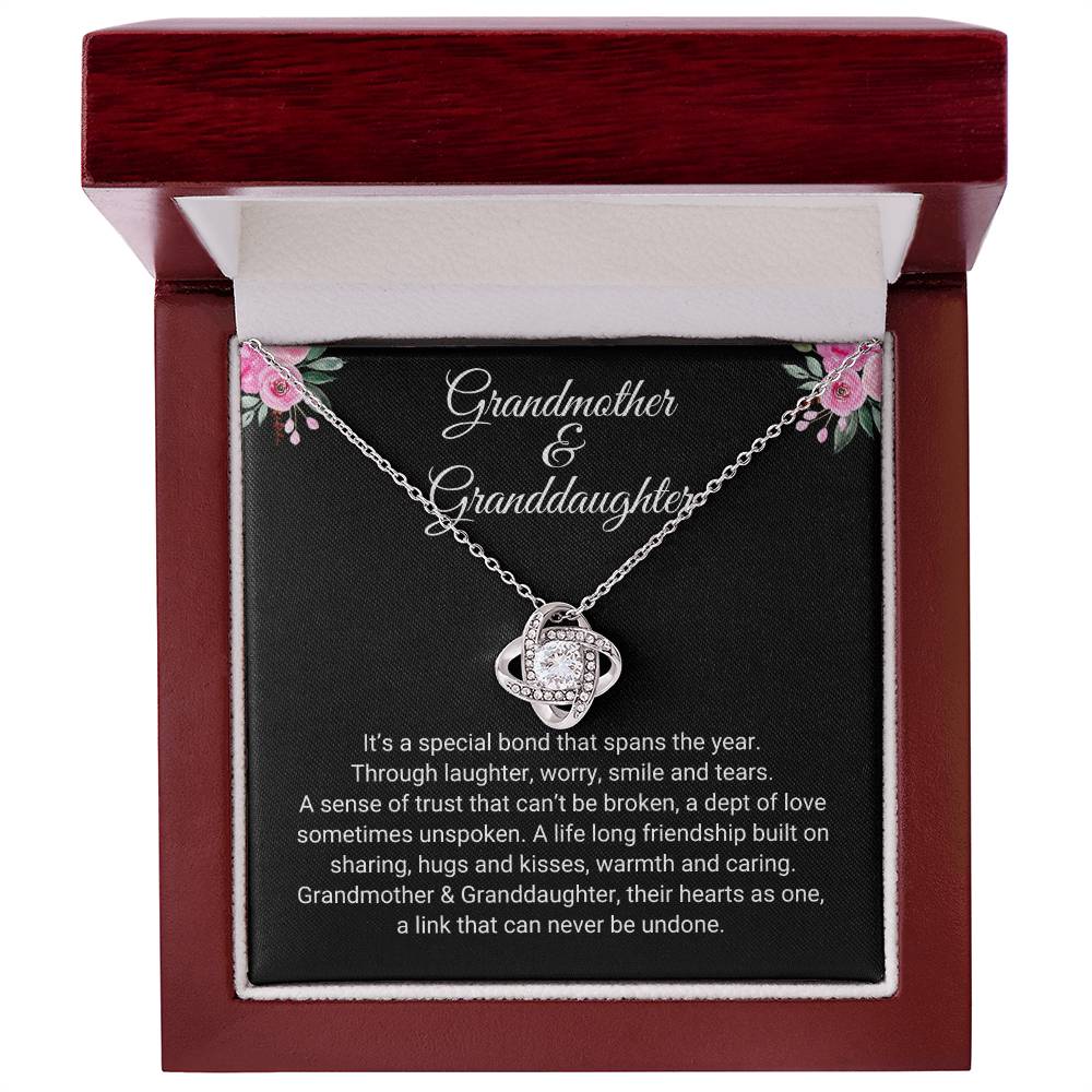 Grandmother & Granddaughter | Special Bond | Love Knot Necklace