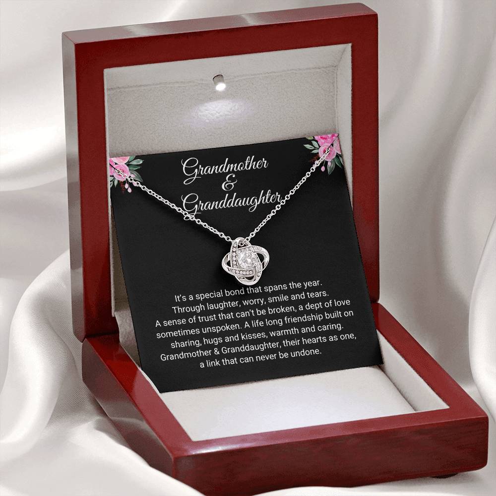 Grandmother & Granddaughter | Special Bond | Love Knot Necklace