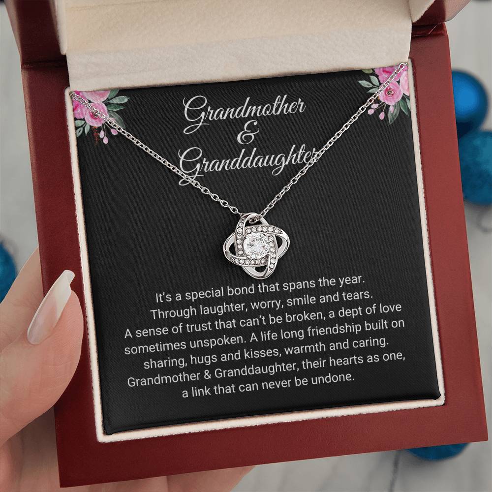 Grandmother & Granddaughter | Special Bond | Love Knot Necklace